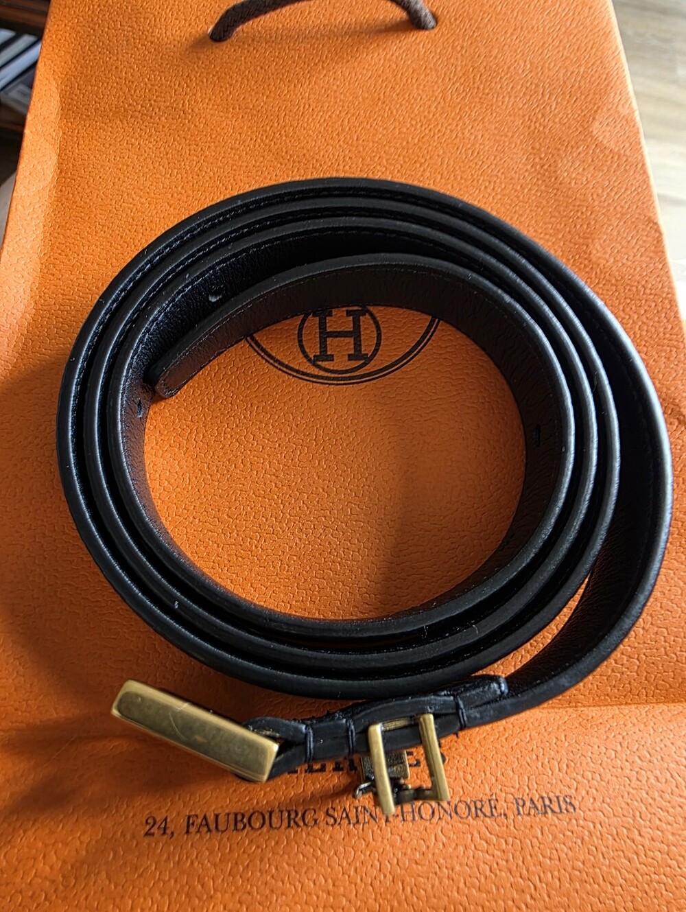 New Never Worn Black Saint Laurent Belt